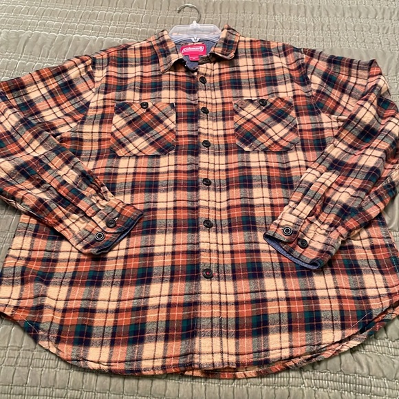 Coleman Men’s Plaid Flannel Button Down Shirt Nice Quality XL - Picture 14 of 14